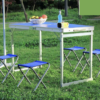 Adjustable Camping Table [Adjustable Case Table (Blue)]