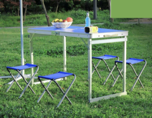 Adjustable Camping Table [Adjustable Case Table (Blue)]