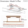 Dimension Chart- Model X-Plus