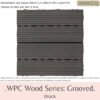 Wood: Grooved Black